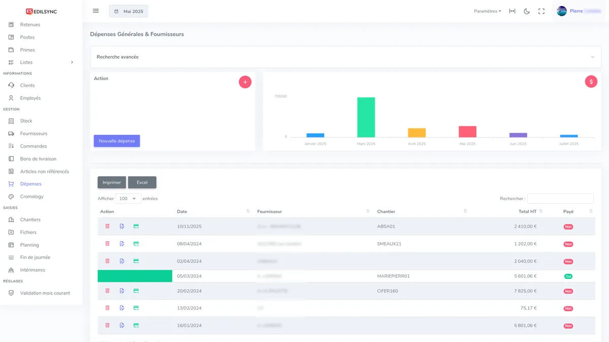 Gestion commerciale EdilSync
